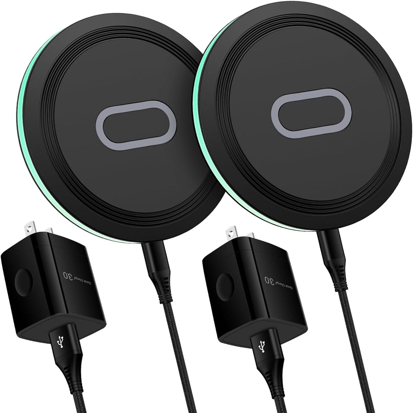 Amazon.co.jp: ワイヤレス充電器 Qi認証 QC3.0 急速充電器 ・Type C